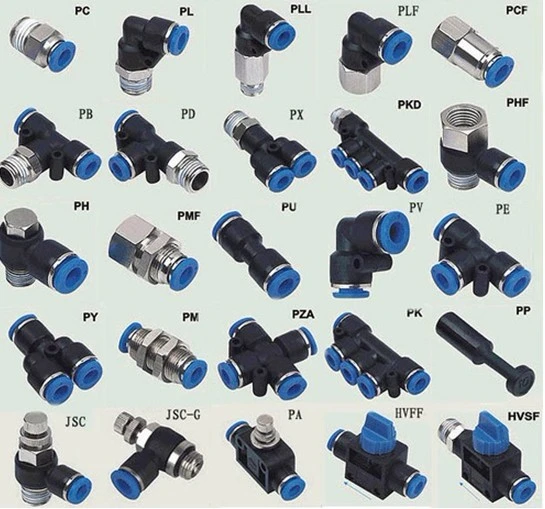 Pneumatic Push in Fittings Hose Reducer Pg