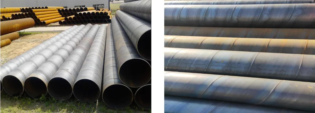 Manufacture Hydraulic/Automobile SSAW Q195 Q235A Q235B Q345 ASTM 106 Carbon Steel Spiral Welded Pipe