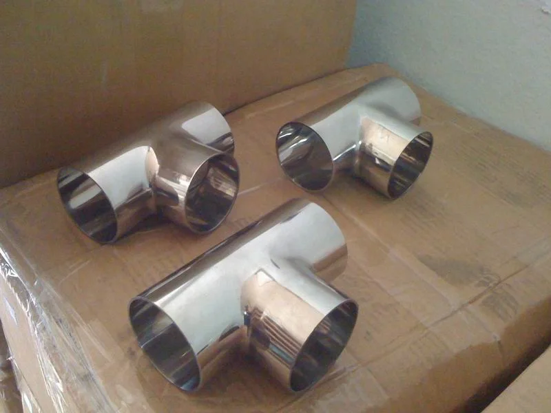 Stainless Steel Pipe Fitting Sanitary Tee Weld Triplet SMS Standard (HDF-TS001)