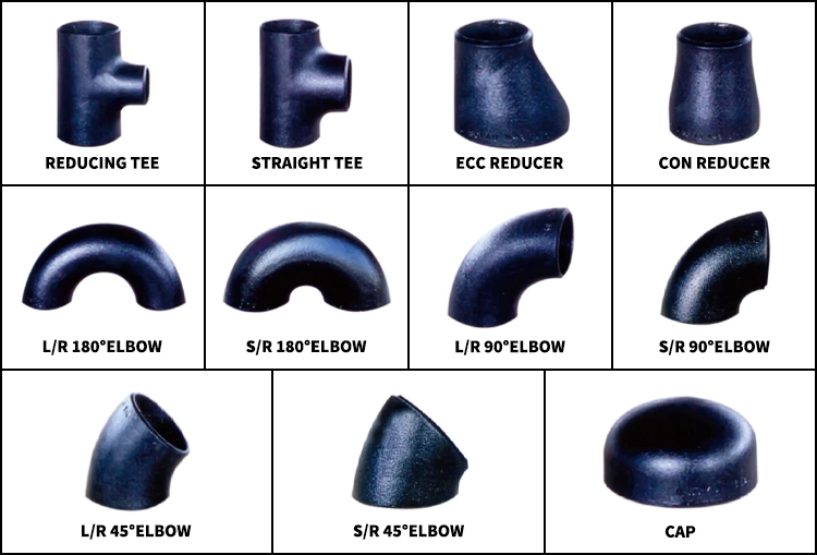 Carbon Steel Elbows 90 Degree 45 Degree 180 Degree L/R S/R Elbow