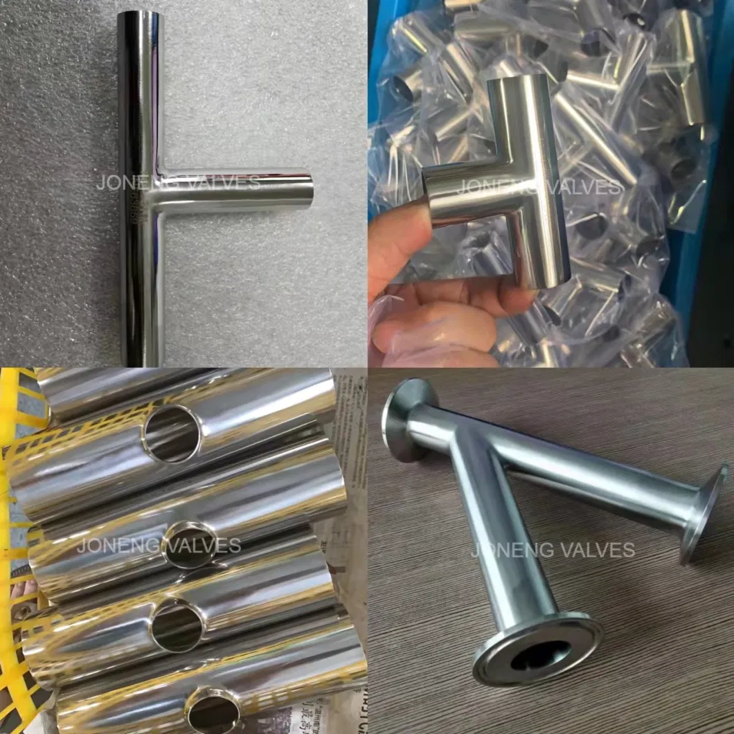 Stainless Steel Sanitary Welded Straight Equal Cutback Y Tee