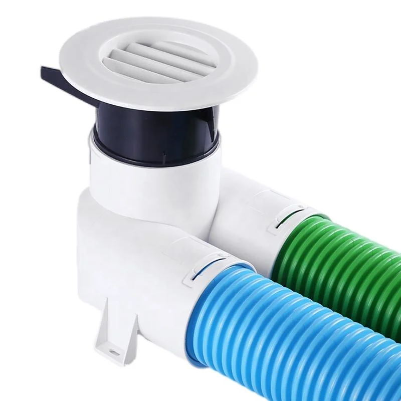 Top Quality HVAC System Parts Antistatic Flexible Air Ventilation Duct Pipe Tee