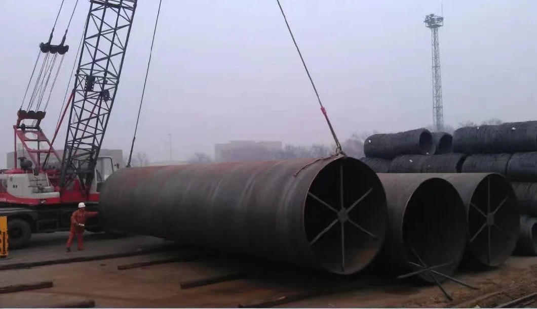 Manufacture Hydraulic/Automobile SSAW Q195 Q235A Q235B Q345 ASTM 106 Carbon Steel Spiral Welded Pipe