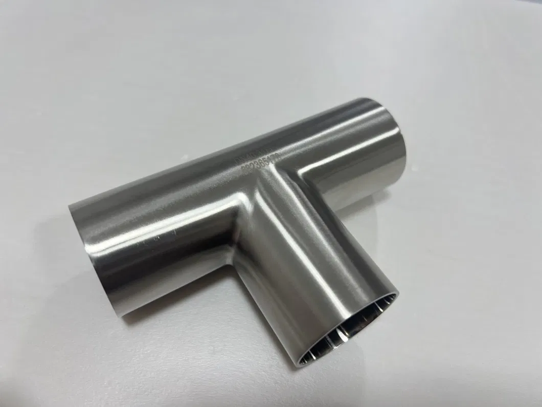 Stainless Steel Pipe Fitting Sanitary Tee Weld Triplet SMS Standard (HDF-TS001)