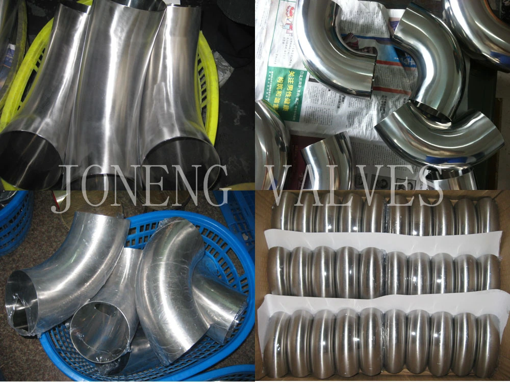 China Stainless Steel Hygienic Vacuum Pipe Fitting 90d Welding Short Curve Elbow (JN-FT 5002)