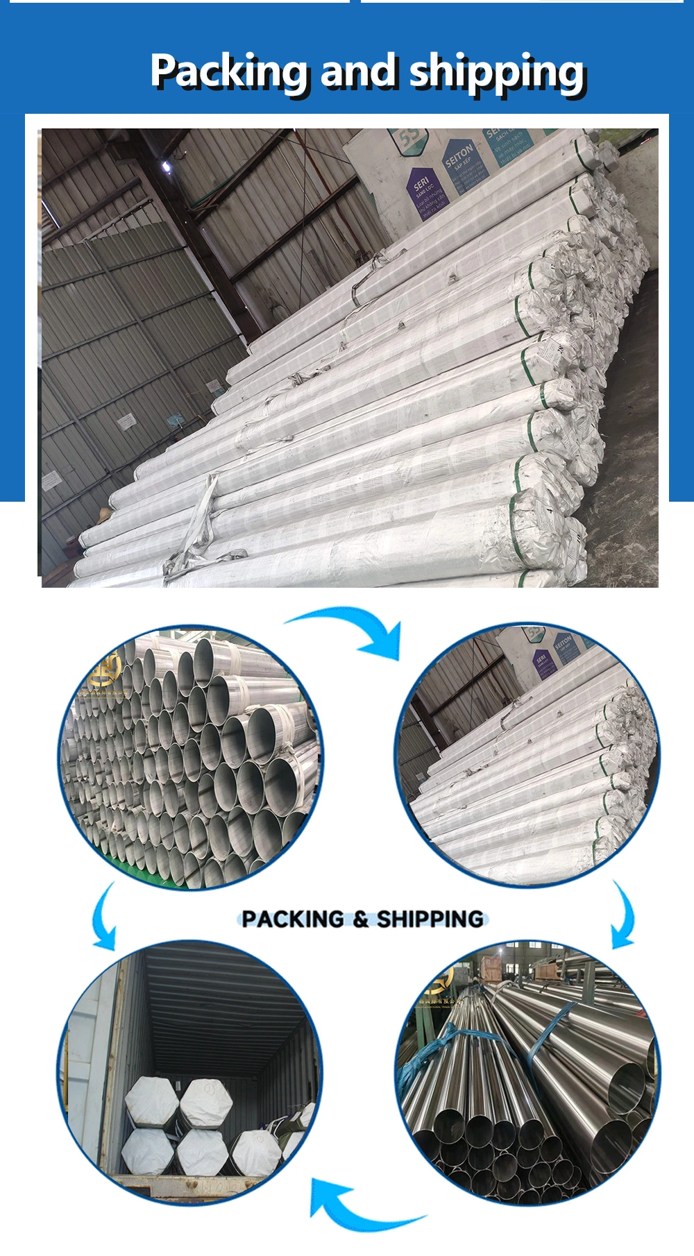 9041 410 430 201 304 316 309 310S Welded Linear Stainless Steel Pipe 1inch Stainless Steel Pipes Factory Price Seamless Pipes