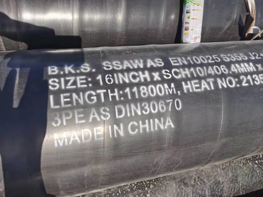 Hot Sale SSAW LSAW ERW Spiral Steel Pipe for Building Material with 3PE