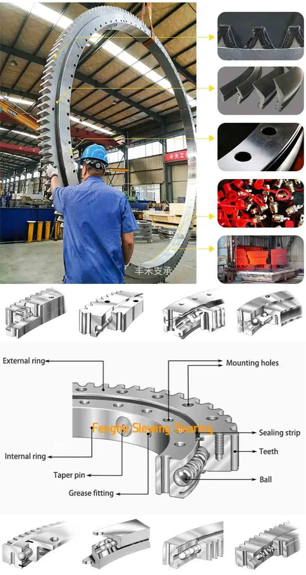 Light Loading 011.20.644 Thin Type Turntable Slewing Bearing Light Weight Custom Flange Type 011.20.644