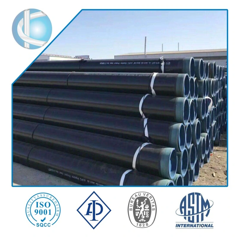 LSAW/ Straight Welded Carbon Steel Pipe with 3PE Coating Tube for Bridge Construction Project