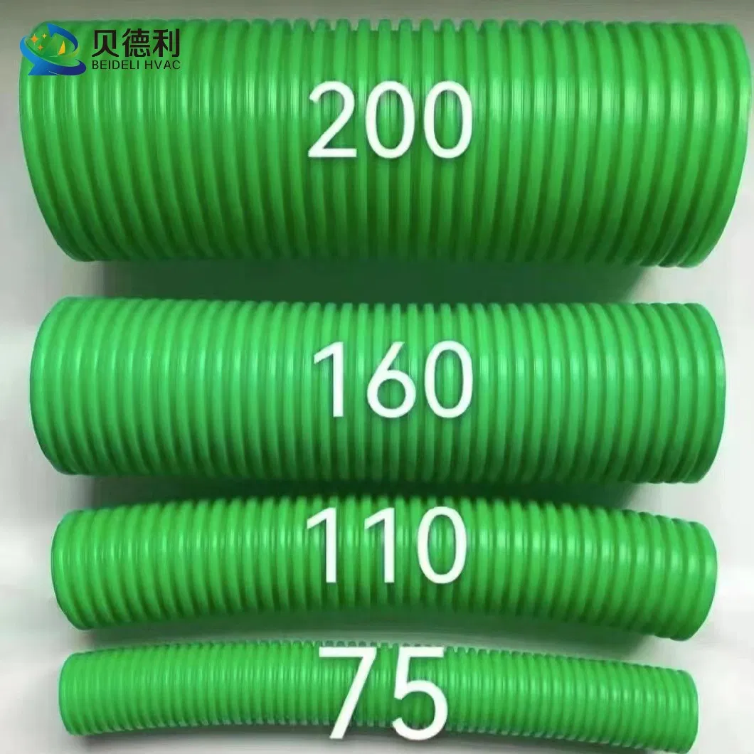 OEM Green/Blue/Black Color 32mm HDPE Corrugated Pipe