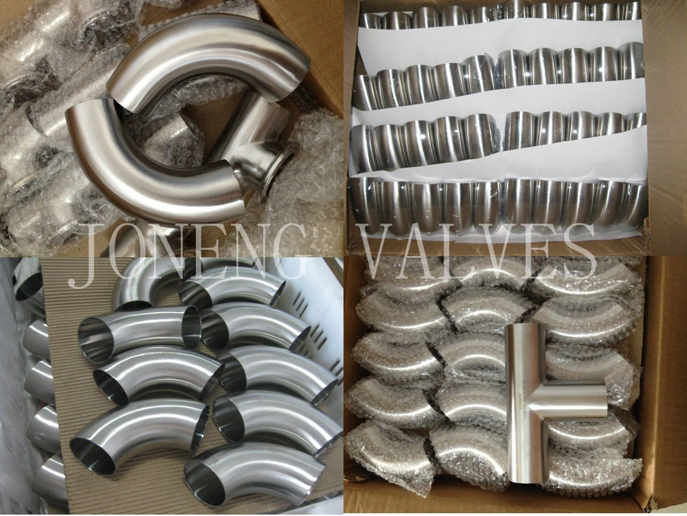 China Stainless Steel Hygienic Vacuum Pipe Fitting 90d Welding Short Curve Elbow (JN-FT 5002)