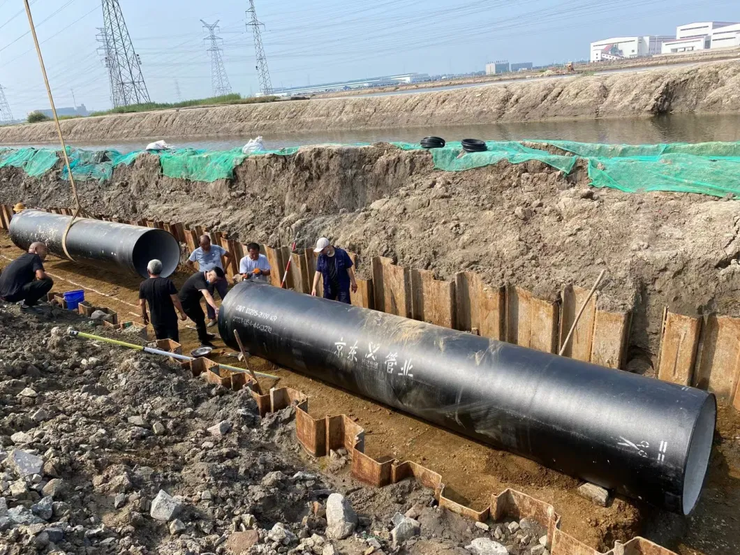 ISO2531 Water Linear Ductile Iron Pipe K9 for Large Diameter Water Supply Can Be Processed and Customized