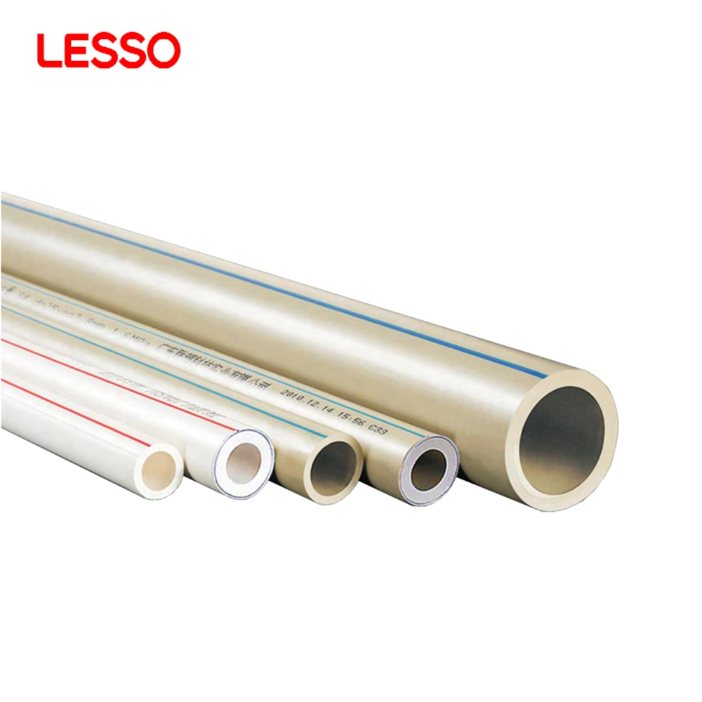 Lesso Good Quality Industrial Liquids Transportation Linear Expansion Coefficient Low Straight Coil Grey White 3 Inch PPR Pipe