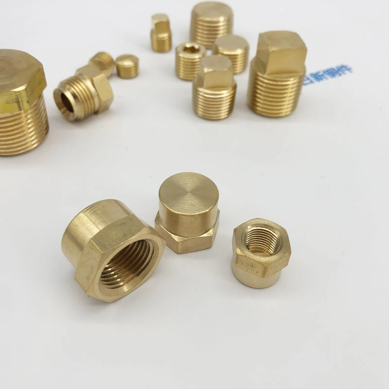 Quickun Brass Fitting 1/8&quot; 1/4&quot; 3/8&quot; 1/2&quot; 3/4&quot; 1&quot; Brass Hex Plug Pipe Fitting, Internal Hex Thread Socket Plug