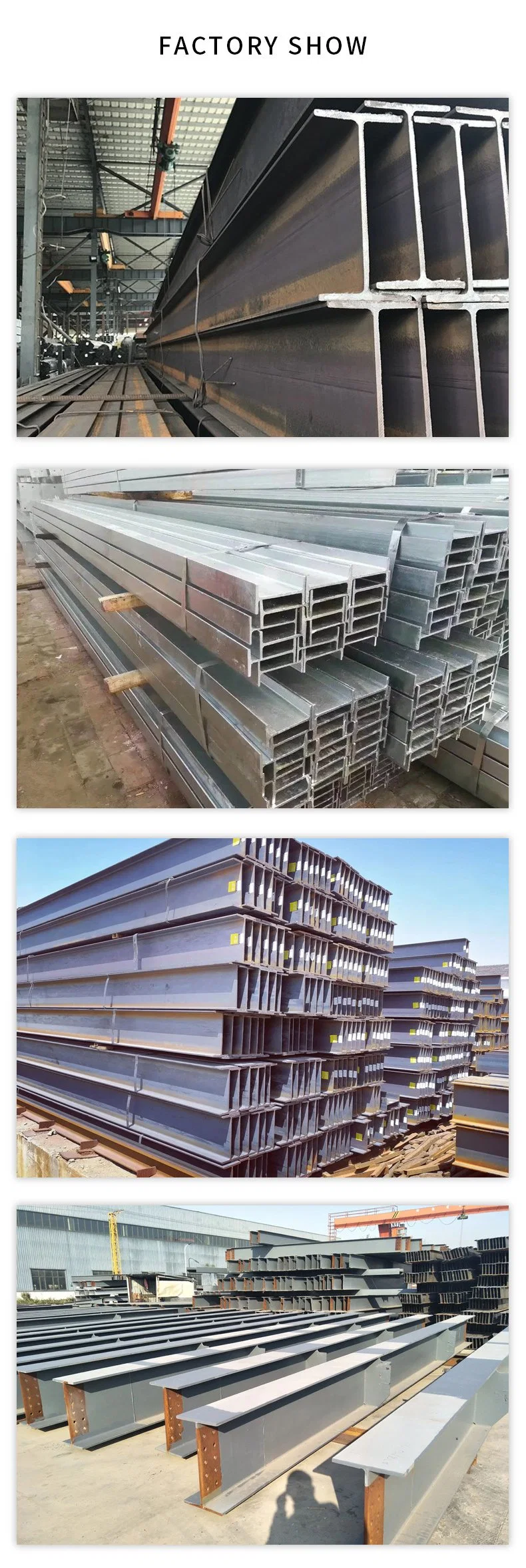 Ss540 S235 S275 S355 A36 A572 G50 G60 etc H Beams Best Seller Galvanized Cold Rolled Carbon Steel 100X100 Aluminum I Beam Stainless H Beam