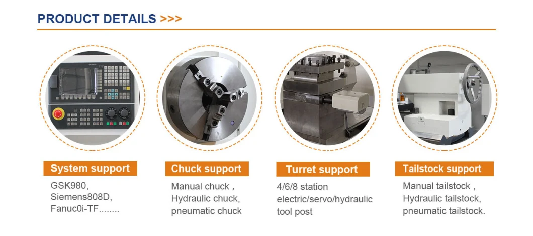Qk1313 Heavy Duty Big Spindle Bore Pipe Threading CNC Cutting Lathe Machine