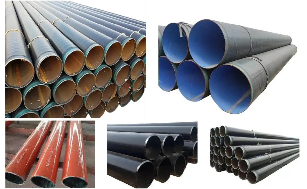 Anti-Corrosion Pipe Gas Pipeline DIN 30670 3PE/2PE Tpep Coated Anticorrosive ERW Steel Pipe API5lx42 X52 X56 Large Diameter Welded Carbon Spiral Seam Steel Tube