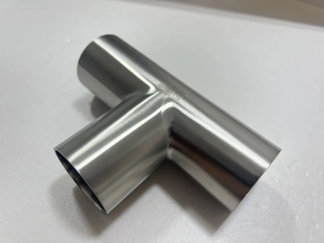 Stainless Steel Pipe Fitting Sanitary Tee Weld Triplet SMS Standard (HDF-TS001)