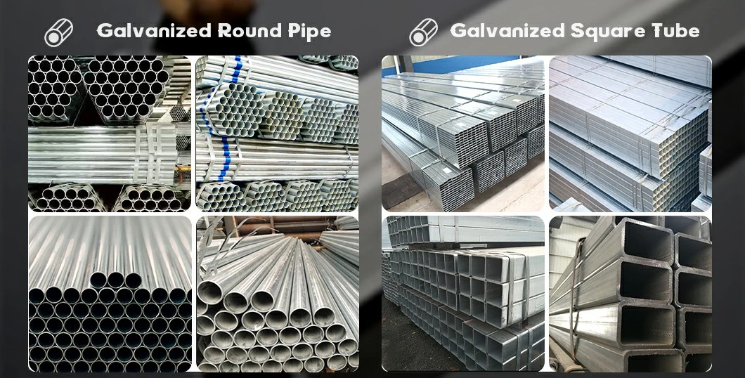 90mm Tube 2.5 Inch Schedule 40 2 Inch Hot Dipped Galvanized Round Welded Steel Pipe BS1387 DIN2440 ASTM A53 En10255 ASTM A106 A36 A53 1.0033 BS 1387 6 Meter