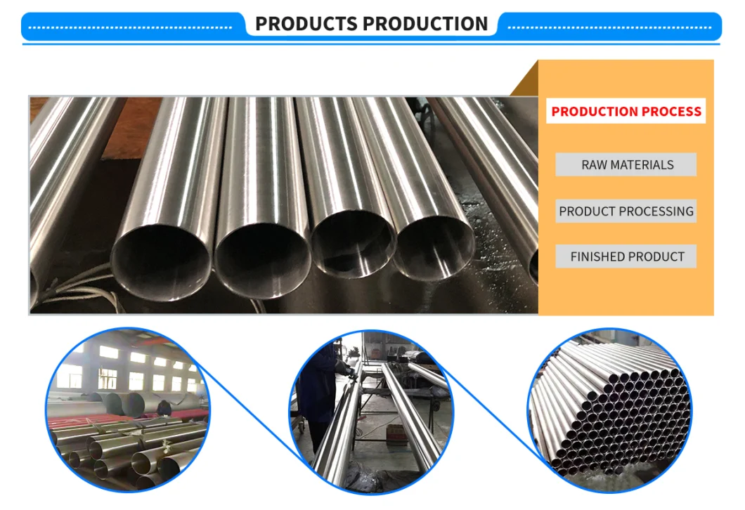 Hot Selling ASTM 201 202 310S 309S 304 316 2205 5083 5052 3003 1020 1045 Welded Seamless Polished Aluminum/Galvanized/Carbon/Stainless Steel Pipe for Decorative