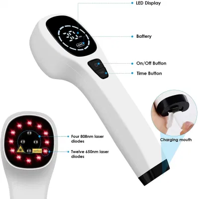2024 Portable Body Cold Laser Therapy Apparatus Handheld Red Light Therapy Apparatus for Relief Joint Muscle Pain