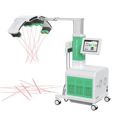 Full Body Fractional RF Laser 532nm Green Red Light Cold Lipo Pads Body Contourting Laser Beauty Slimming Machine