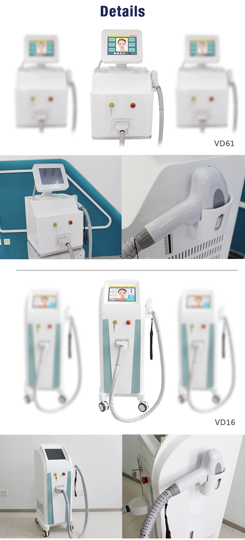 808 Cold Diode Laser Ice Hair Removal Beauty Salon Equipment