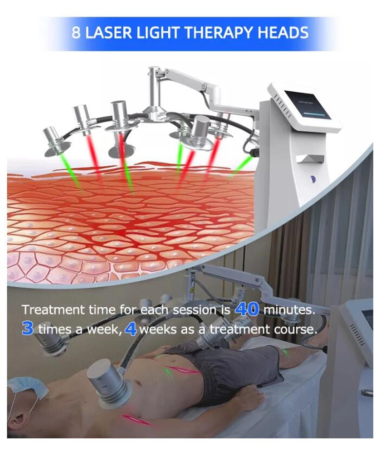 Big Promotion! Green Laser Fat Burning 532nm Cold 6D Lipo Laser Orange Tissue Removal 6D Laser Slimming