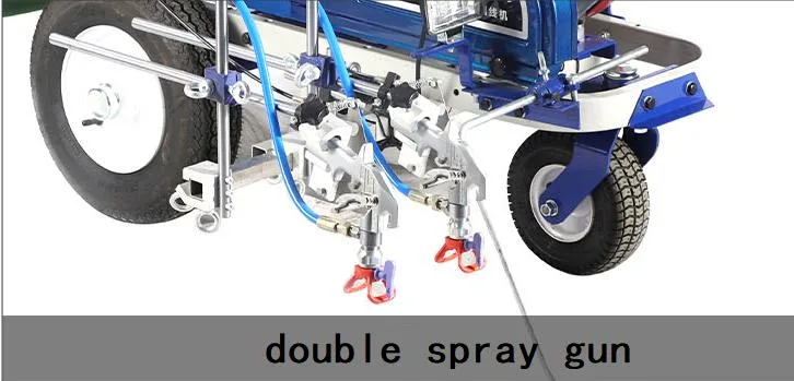 Hand Push Road Laser Screed Cold Jet Spray Line Drawing Spraying Road Line Painting Marking Paint Spraying Road Construction Machine