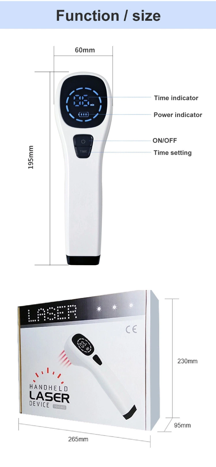 Cold Laser Therapy Device Pain Relief Suitable for Human and Animal
