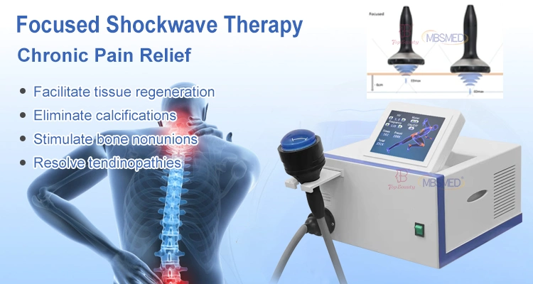 Focused Shock Wave Pain Relief Physiotherapi Rehabilit Shockwave Therapy Machine