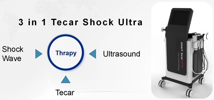 3 in 1 Physical Therapy Equipment Tecar Ultrawave Shockwave Machine