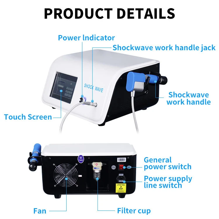 Radial Shockwave Therapy Machine Penis Vergroter Maquin ED Tratamient Pneumatic Shockwave Transmitter