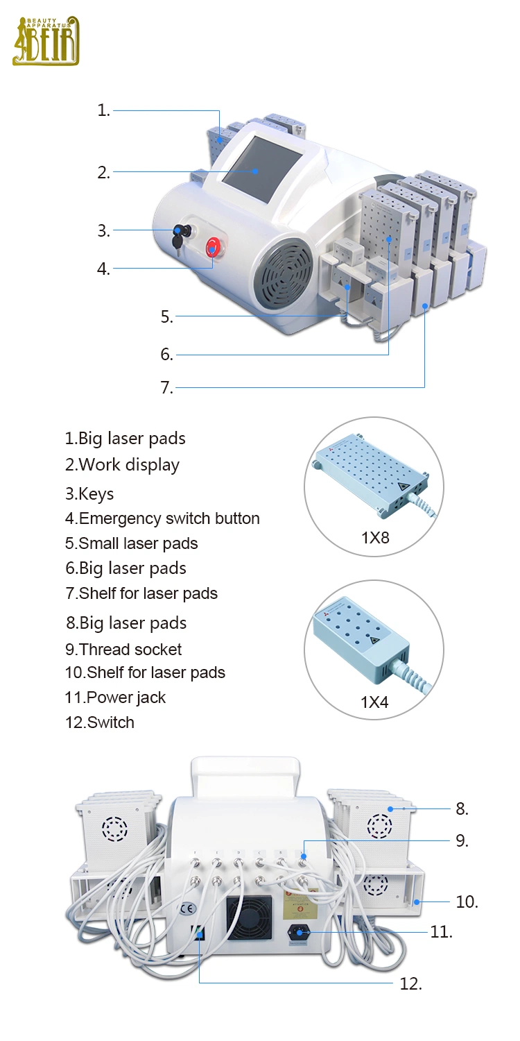 2022 Macchinario Lipolaser Costo Lipolaser 4D Body Slimming Machine Factory Price