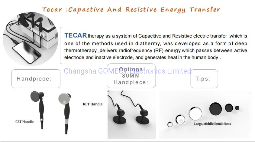 3 in 1 EMS Ret Cet RF 448kHz Pain Relief Tecar Shockwave Therapy Machine