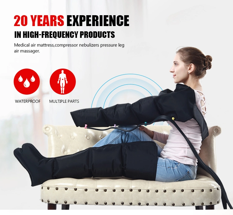Air Pressure Compression Boots Massager Wave Recovery Compressor and Foot Leg Massage Machine