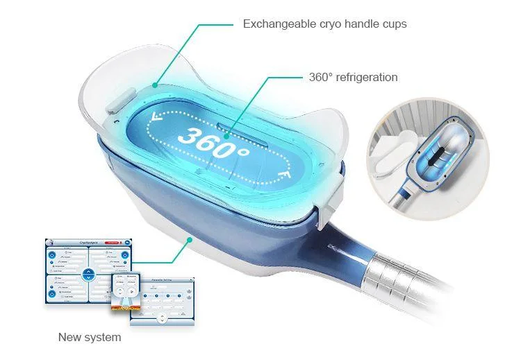 2024 Advanced Equipment Cryolipolysis Fat Freezing Machine Slimming Lipo Cryo System 360 Cryolipolysis Body Slimming Machine Cryolipolysis