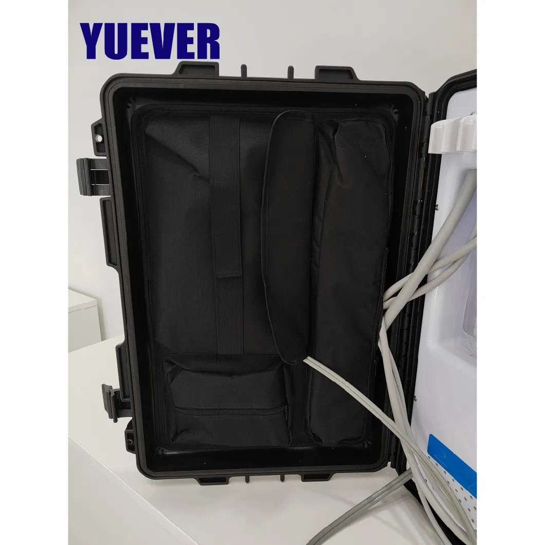 Mobile Dental Unit with 4 PCS Accessories Dental Surgery Equipment 600W Oil Free Compressor