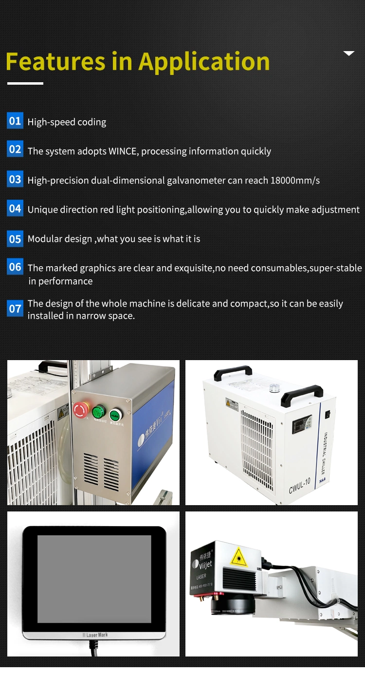 on-Line High Speed Laser Marking Machine Cold UV Laser for Superfine Plastics Coding