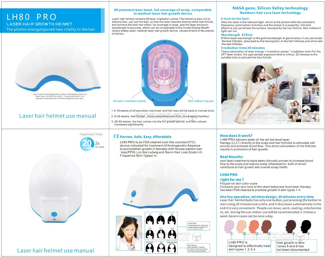 Hair Care Therapy Anti-Hair Loss Laser Hair Regrowth Helmet