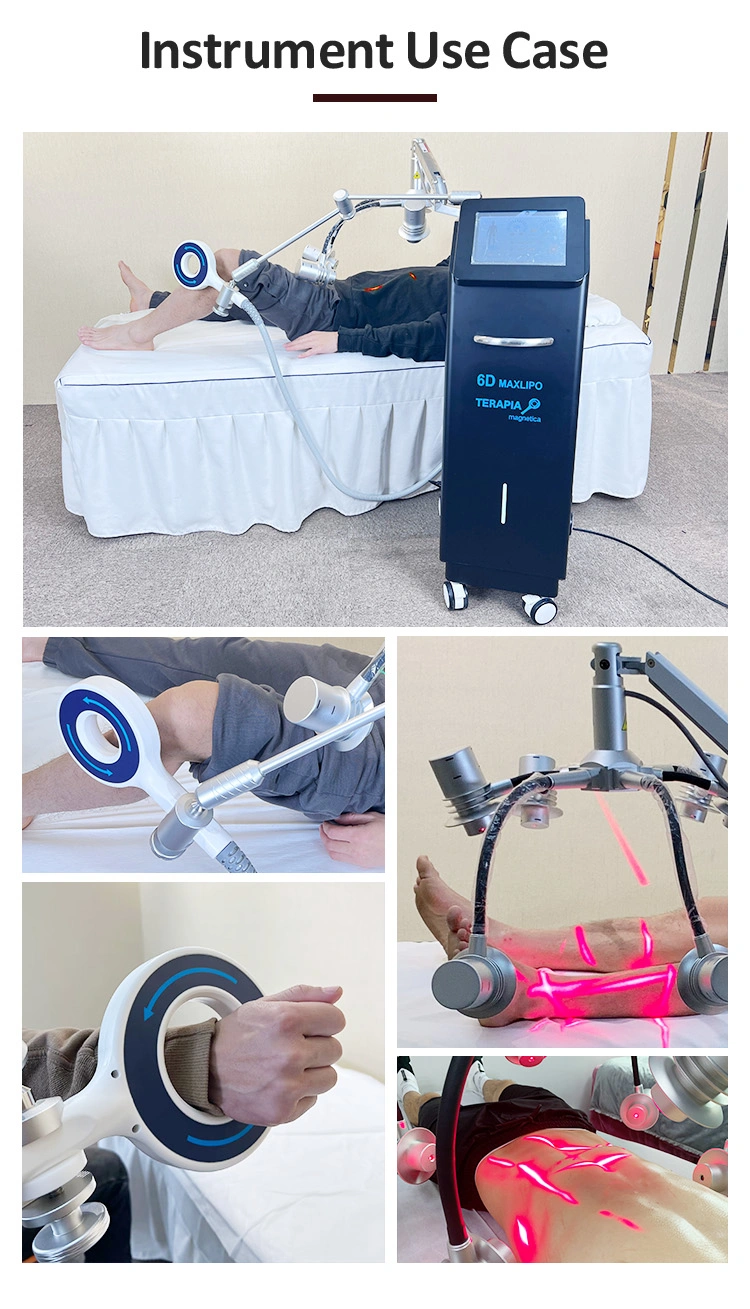 2023 New Arrival 635nm Wavelength Red Light Laser Body Slimming Magnetic Resonance Emtt Pain Relief Therapy Machine