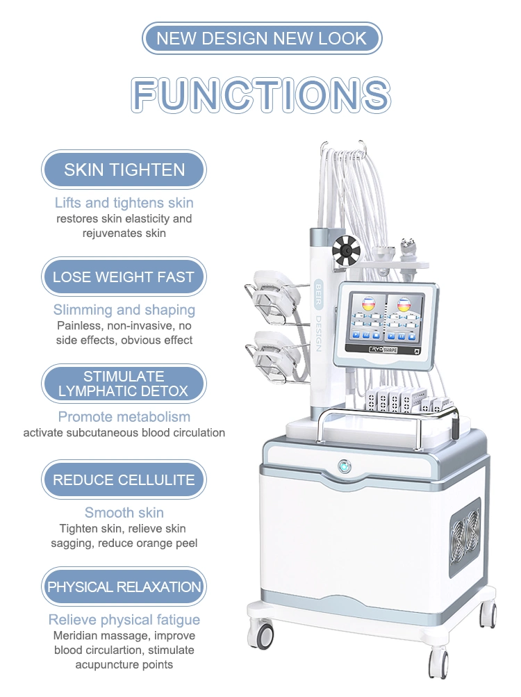 5 Handles Cryo Criolipoly 360 Heat Cold Diode Laser Machine