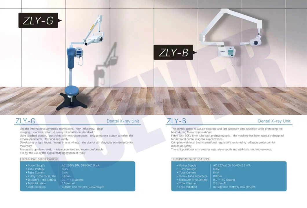 Yuever Medical Micro Focus Standing Type Radiology Equipment X-ray Dental Unit