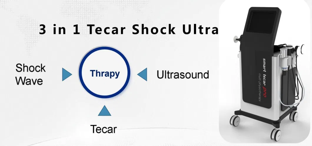 Ultrasound Tecar Shockwave Machine 3 in 1 Ret Cet Tecar+Ultrasound+Shockwave Physiotherapy Equitment