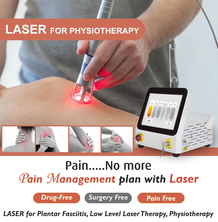 60W Deep Tissue Physical Therapy 980nmdiode Laser Arthritis in Knees Pain Relief Low Level Plantar Fasciitis Therapeutic Diode Laser