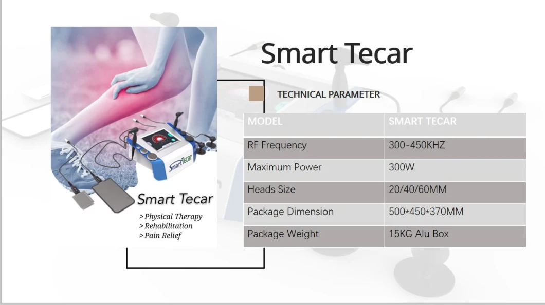 Tecar Professional Medical Physiotherapy Equipment Physical Therapy Tecar Machine