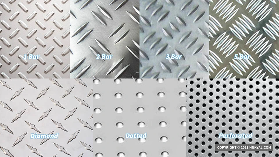 Wholesale Decoration Aluminium Bright Propeller Checkered Embossed Tread Plate