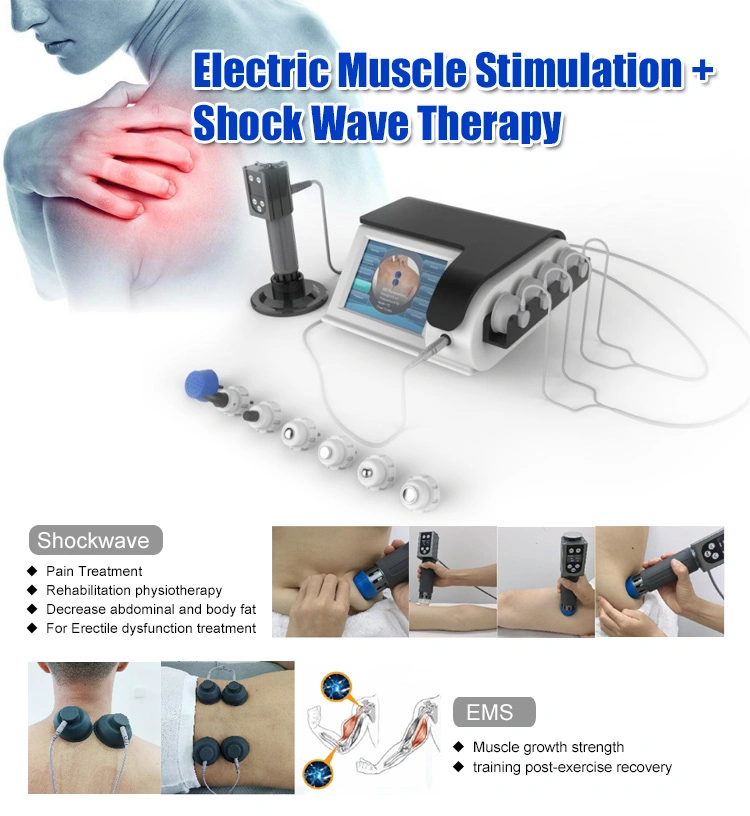 Rehabilitation Electric Shock Wave Therapy Device Shockwave EMS Machine