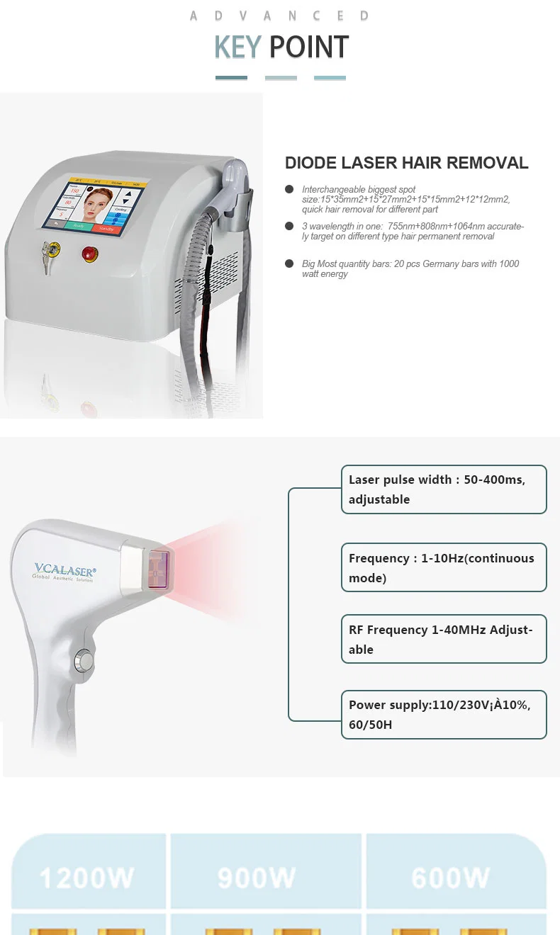 808 Cold Diode Laser Perfect Cooling System Alexandrite Laser Hair Removal