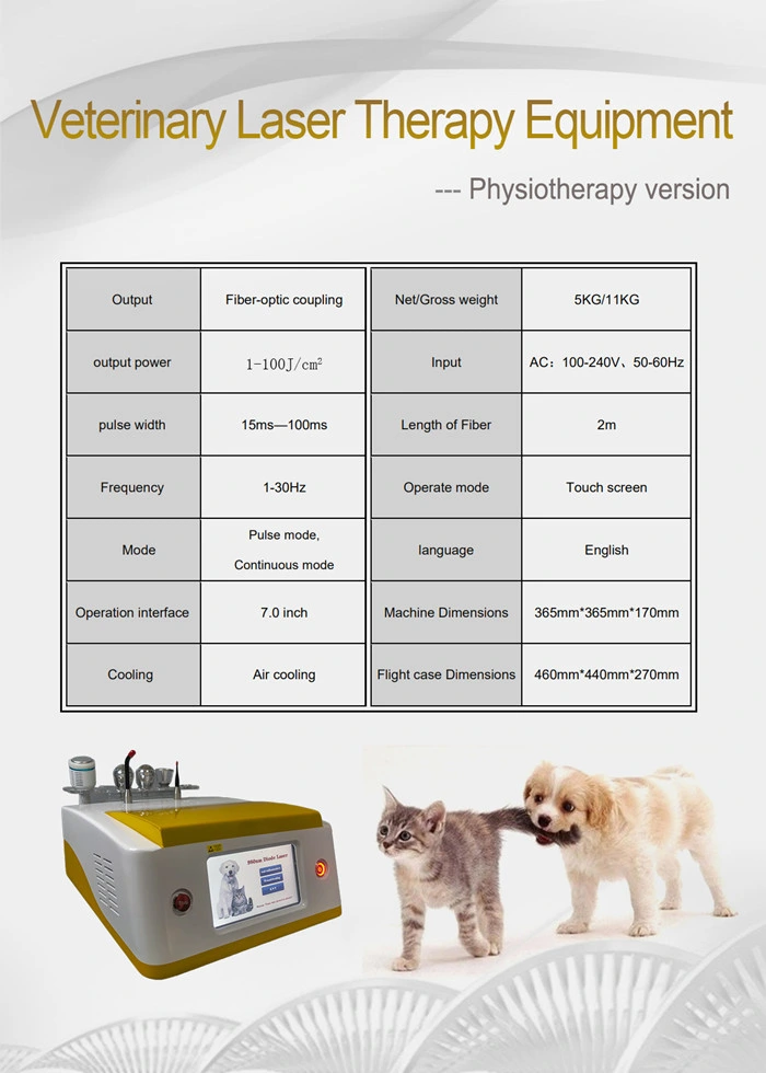 Veterinary Use Physiotherapy Dog Cat Horse Laser Pain Relief